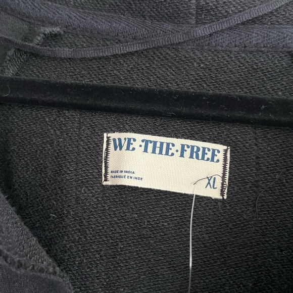 Free People In the Light Hoodie - Black Beaded XL - Picture 8 of 10